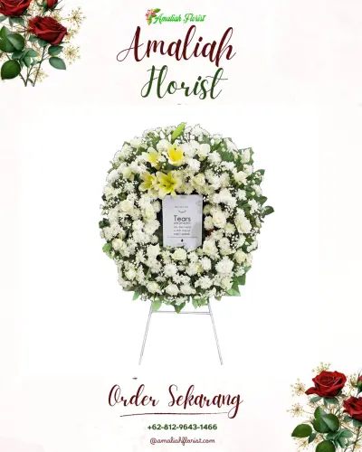 Krans Bunga Duka Cita di Baru Ulu
